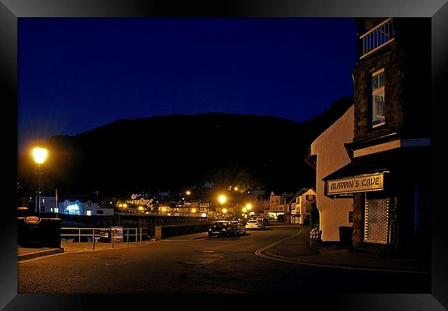 Lynmouth Nightlife!  Framed Print by graham young