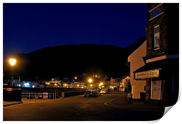 Lynmouth Nightlife!  Print by graham young