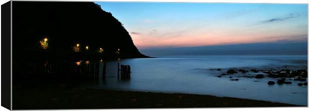 Lynmouth Bay at Night  Canvas Print by graham young