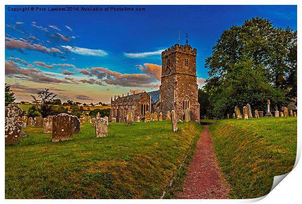  St Cyres and St Julitta Church, Exeter Print by Pete Lawless