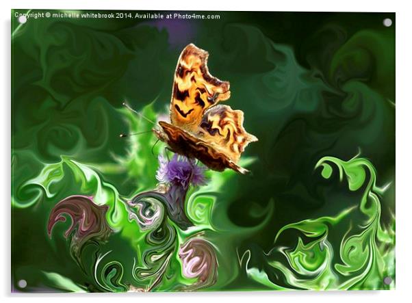  Liquid Butterfly Acrylic by michelle whitebrook