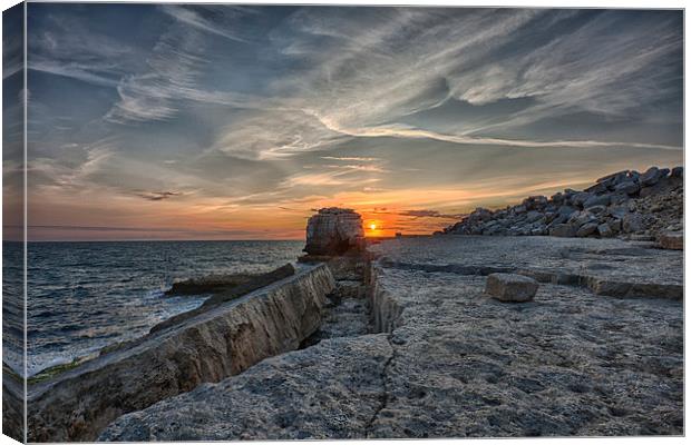  Pulpit Sunset Canvas Print by Mark Godden