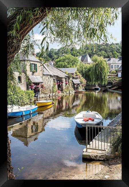 River Trieux in Pontrieux France Framed Print by Ann Garrett