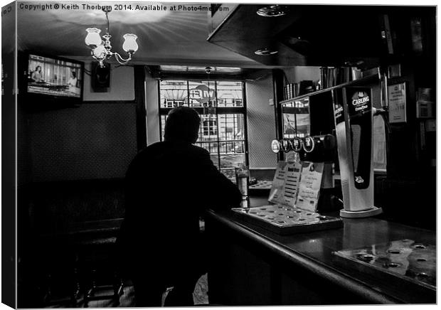 Pint for one Canvas Print by Keith Thorburn EFIAP/b