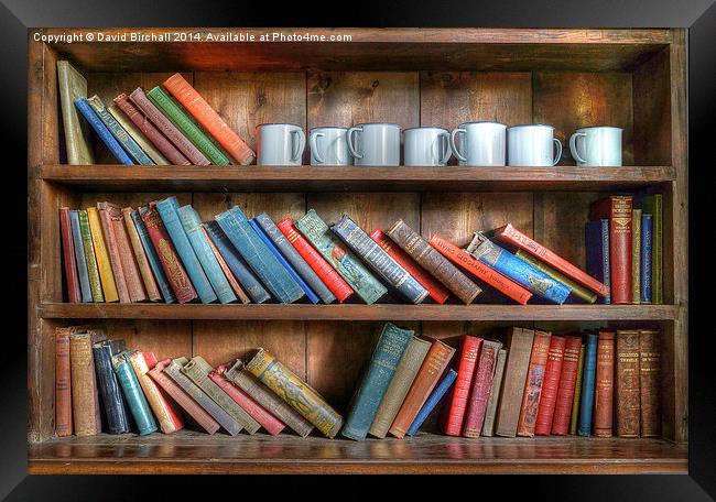  Tyneham School Bookcase Framed Print by David Birchall