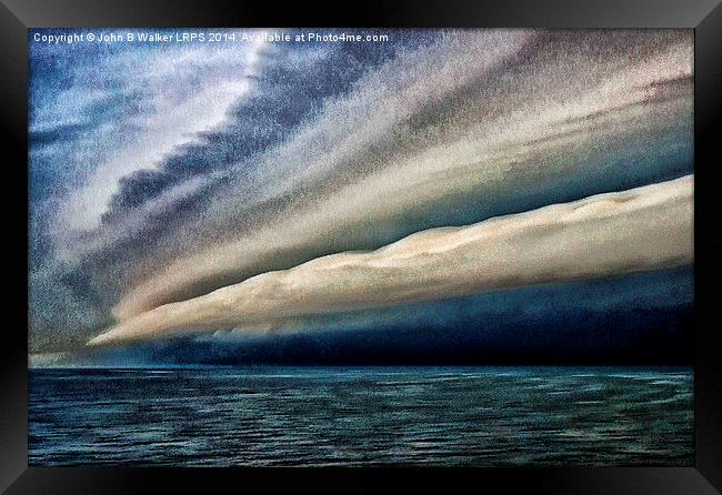  Storm Front at Sea Framed Print by John B Walker LRPS