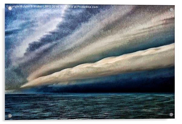  Storm Front at Sea Acrylic by John B Walker LRPS