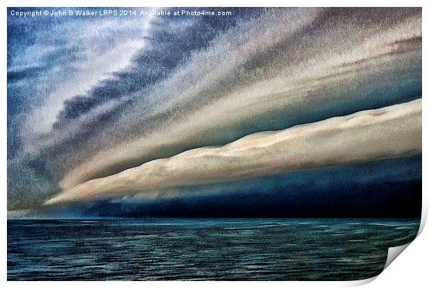  Storm Front at Sea Print by John B Walker LRPS