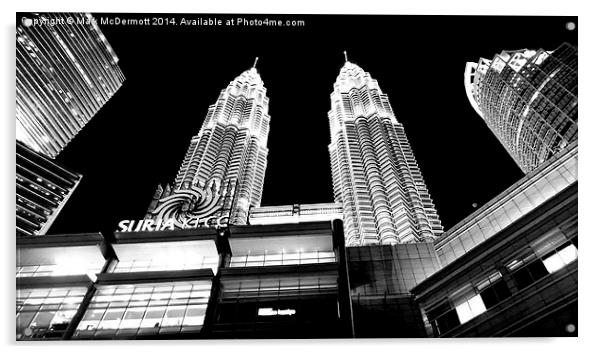  KLCC & Petronas Towers Acrylic by Mark McDermott