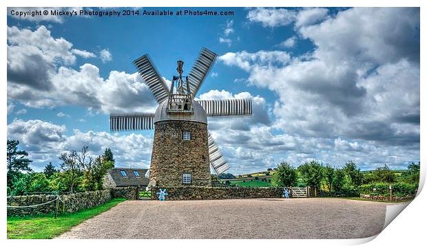  Working Mill Print by rawshutterbug 