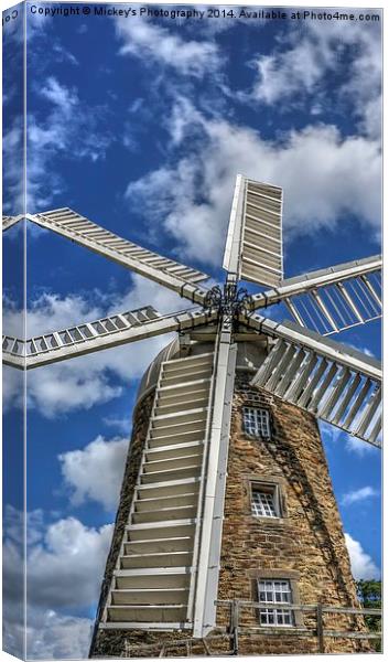  Heage Windmill Canvas Print by rawshutterbug 