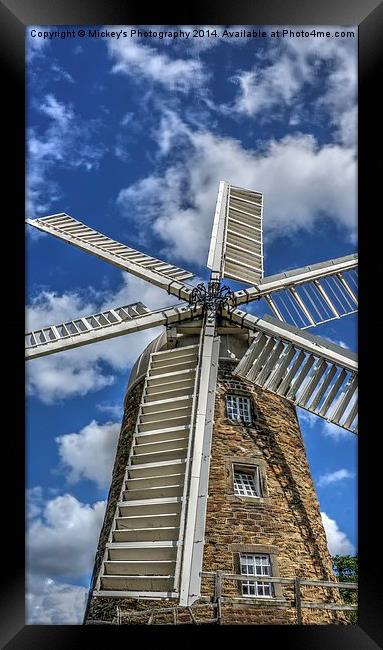  Heage Windmill Framed Print by rawshutterbug 