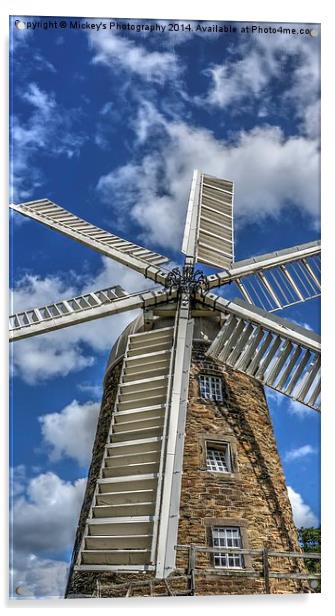  Heage Windmill Acrylic by rawshutterbug 