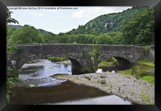 River Dwyryd Bridge Framed Print by Jane McIlroy