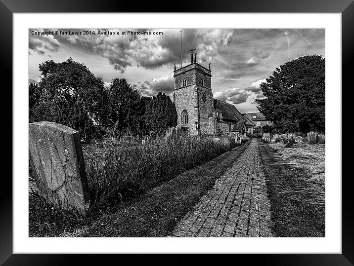  St Mary the Virgin Bucklebury Framed Mounted Print by Ian Lewis