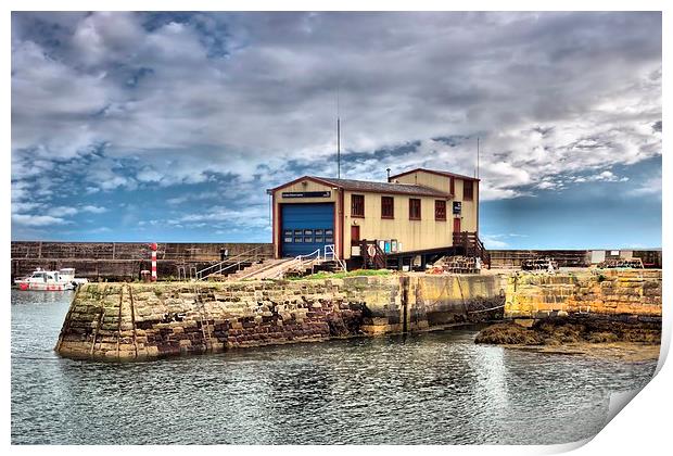  St Abbs lifeboat station Print by kevin wise