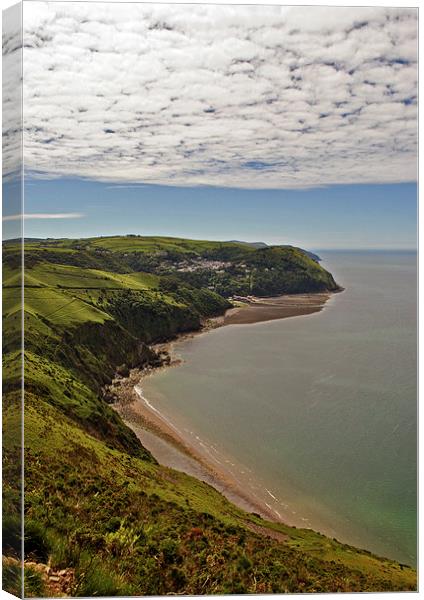 The Coast Path to Lynmouth  Canvas Print by graham young