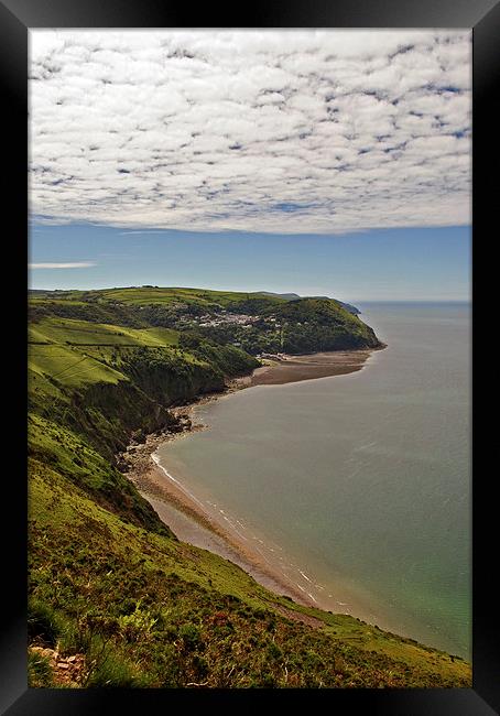 The Coast Path to Lynmouth  Framed Print by graham young