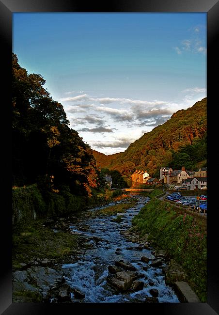 The East Lyn at Lynmouth  Framed Print by graham young