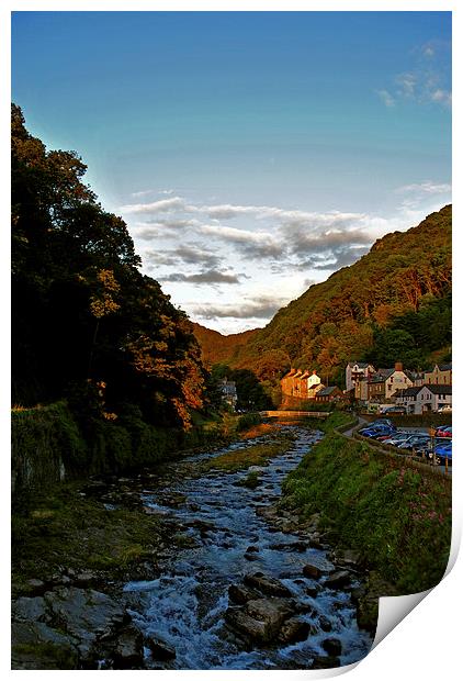 The East Lyn at Lynmouth  Print by graham young