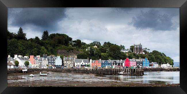  Dark clouds over Tobermory Framed Print by Ian Young