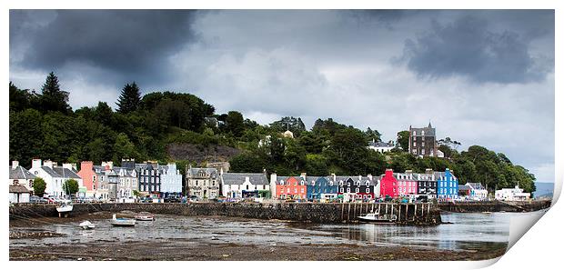  Dark clouds over Tobermory Print by Ian Young