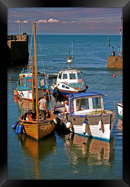 Preparing for Sea  Framed Print by graham young