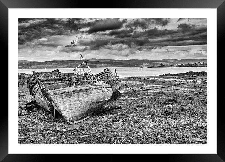  Salen Wrecks, Isle of Mull Framed Mounted Print by Ian Young