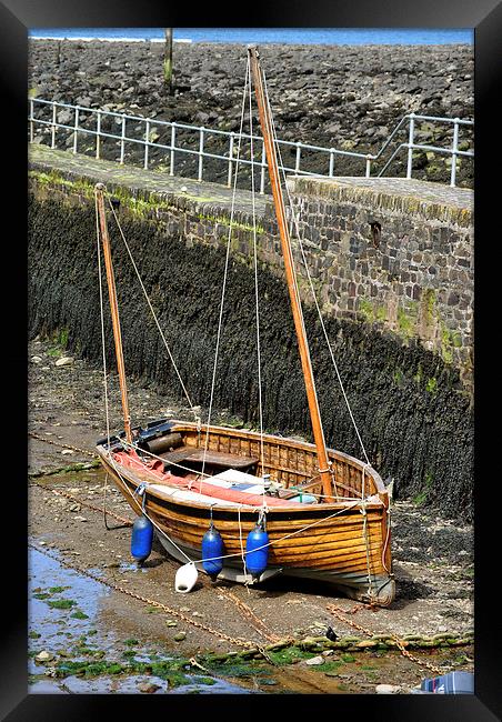 Wooden Fishing Boat   Framed Print by graham young