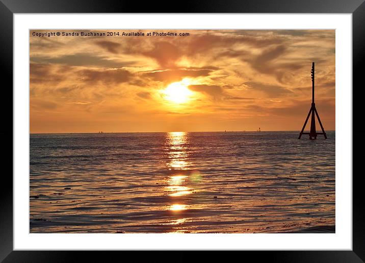  Another Sunset Another Place Framed Mounted Print by Sandra Buchanan