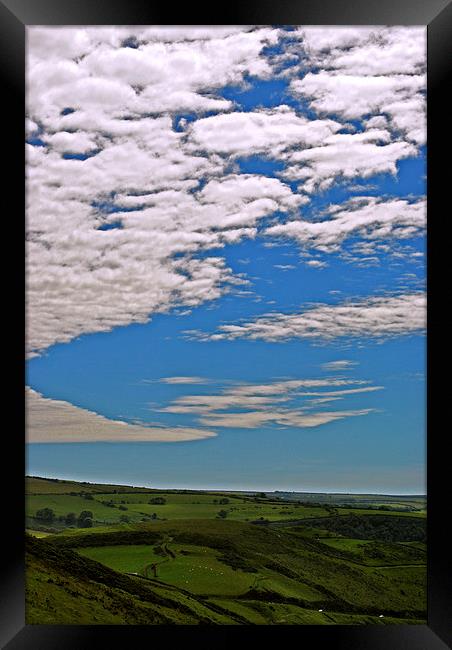 Big Exmoor Sky!  Framed Print by graham young
