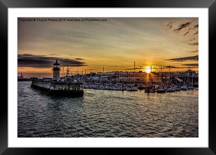  Harbour sunset Framed Mounted Print by Thanet Photos