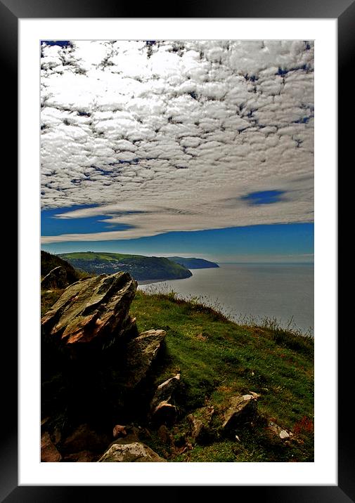 From Foreland to Lynmouth  Framed Mounted Print by graham young