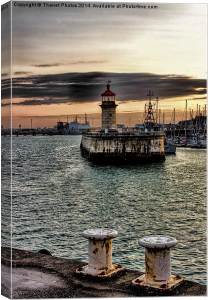  Ramsgate harbour scene Canvas Print by Thanet Photos