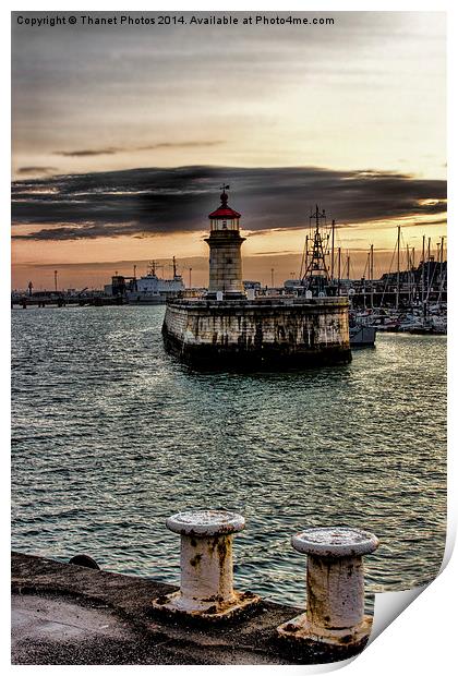  Ramsgate harbour scene Print by Thanet Photos