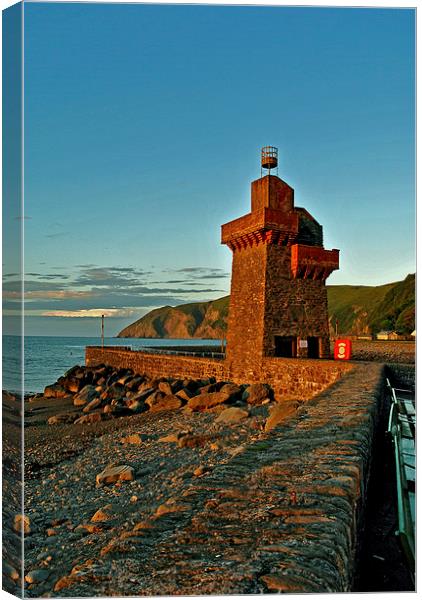 The Rhenish Tower at Lynmouth  Canvas Print by graham young