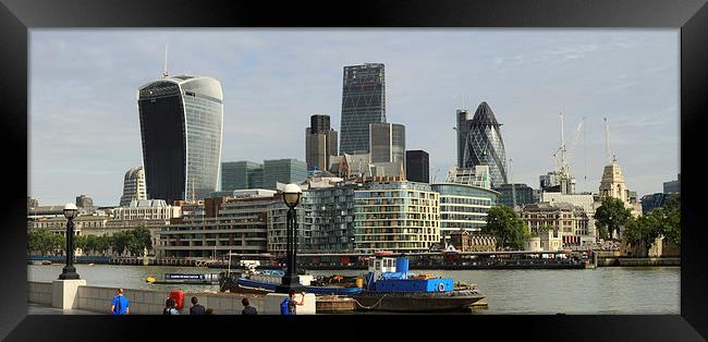  The City of London skyline  panarama Framed Print by David French