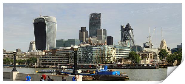  The City of London skyline  panarama Print by David French