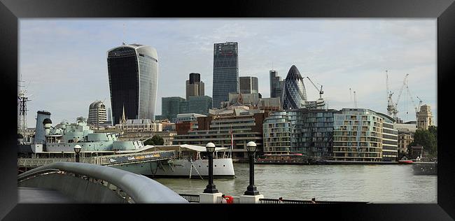  The City of London skyline  Framed Print by David French