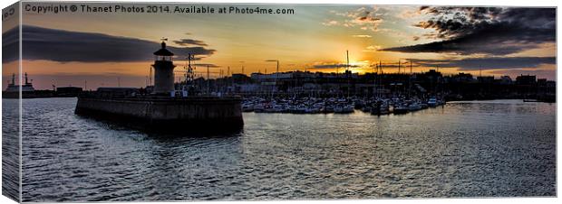  Ramsgate harbour scene Canvas Print by Thanet Photos