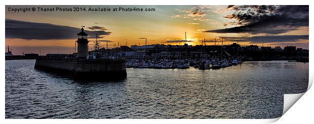  Ramsgate harbour scene Print by Thanet Photos