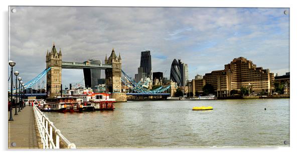  Tower Bridge London Skyline  Acrylic by David French