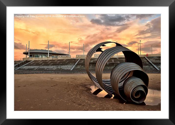  Mary's Shell Cleveleys Beach Framed Mounted Print by Gary Kenyon