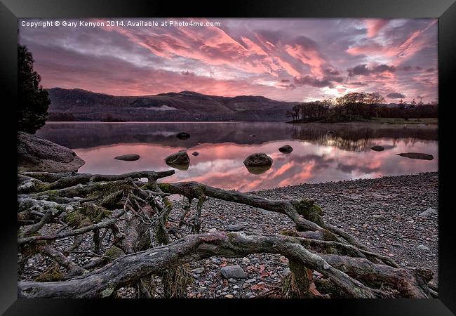 Derwentwater Sunrise Lake District Framed Print by Gary Kenyon