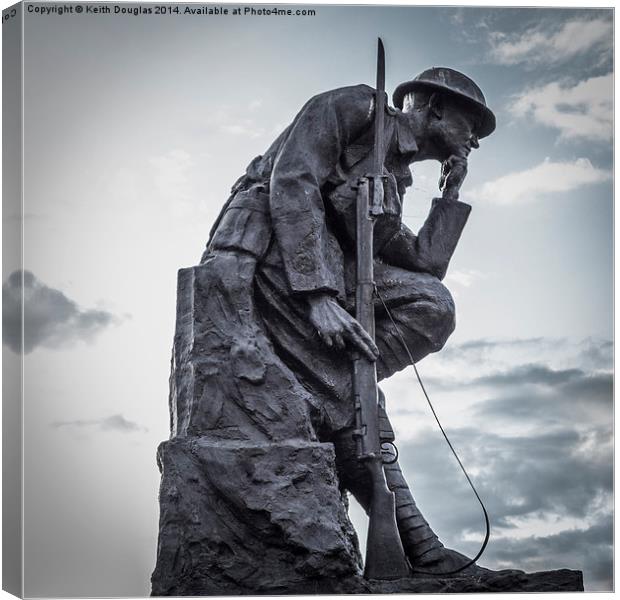 The Thinking Soldier  Canvas Print by Keith Douglas