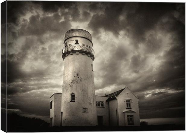  Hunstanton Lighthouse Canvas Print by Mike Sherman Photog