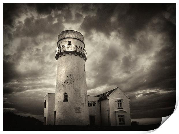  Hunstanton Lighthouse Print by Mike Sherman Photog