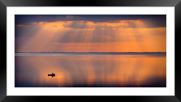  On Golden Pond Framed Mounted Print by Mike Sherman Photog