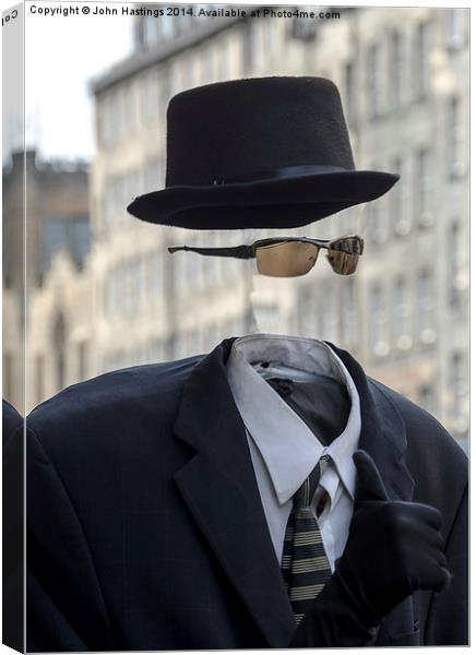  Invisible Man Canvas Print by John Hastings