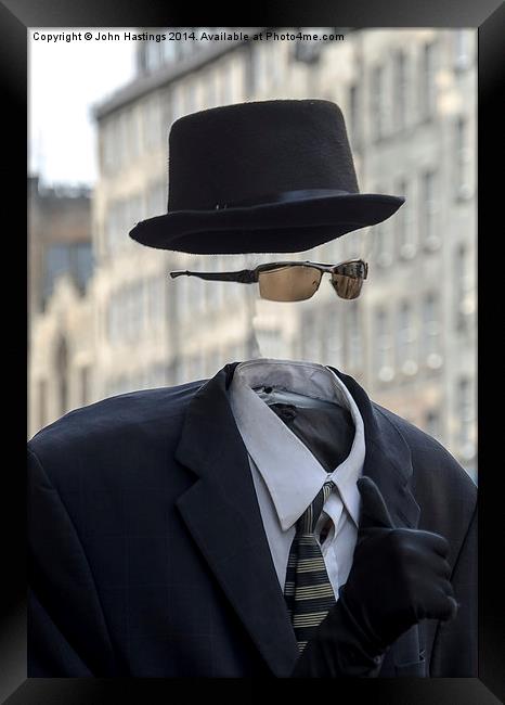  Invisible Man Framed Print by John Hastings